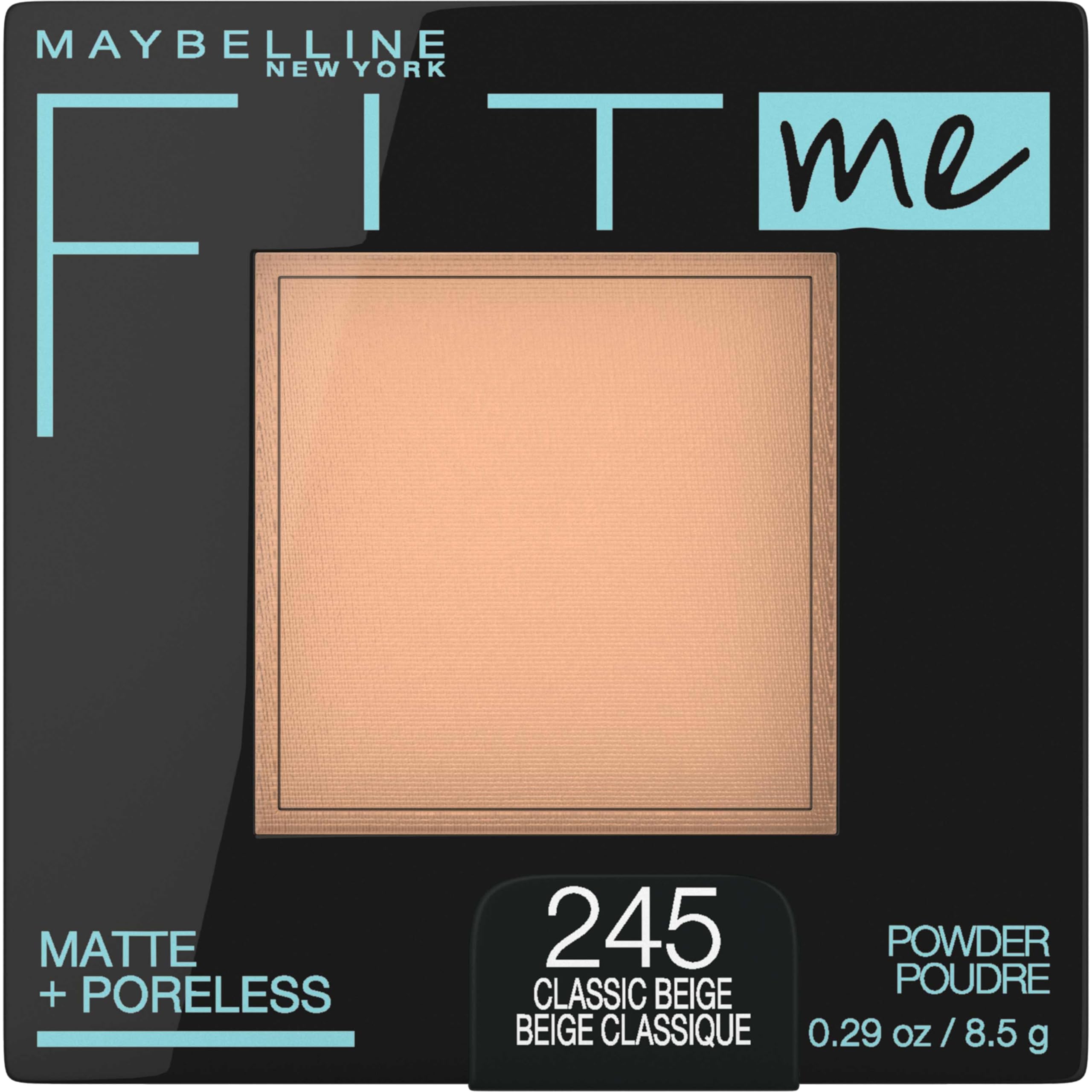 Maybelline Fit Me Matte + Poreless Pressed Face Powder Makeup & Setting Powder, Classic Ivory, 1 Count
